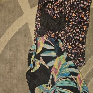 Torrid Star Pattern Swim Coverup - Black and White